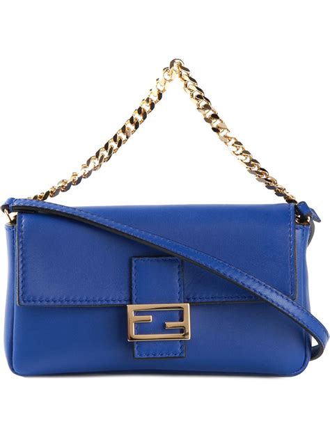 blue fendi baguette.